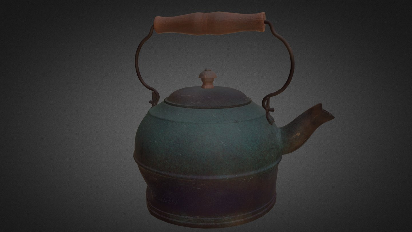 Rusted Tea Kettle 3D model by Emily Perdoni (eperdoni) [0a81584