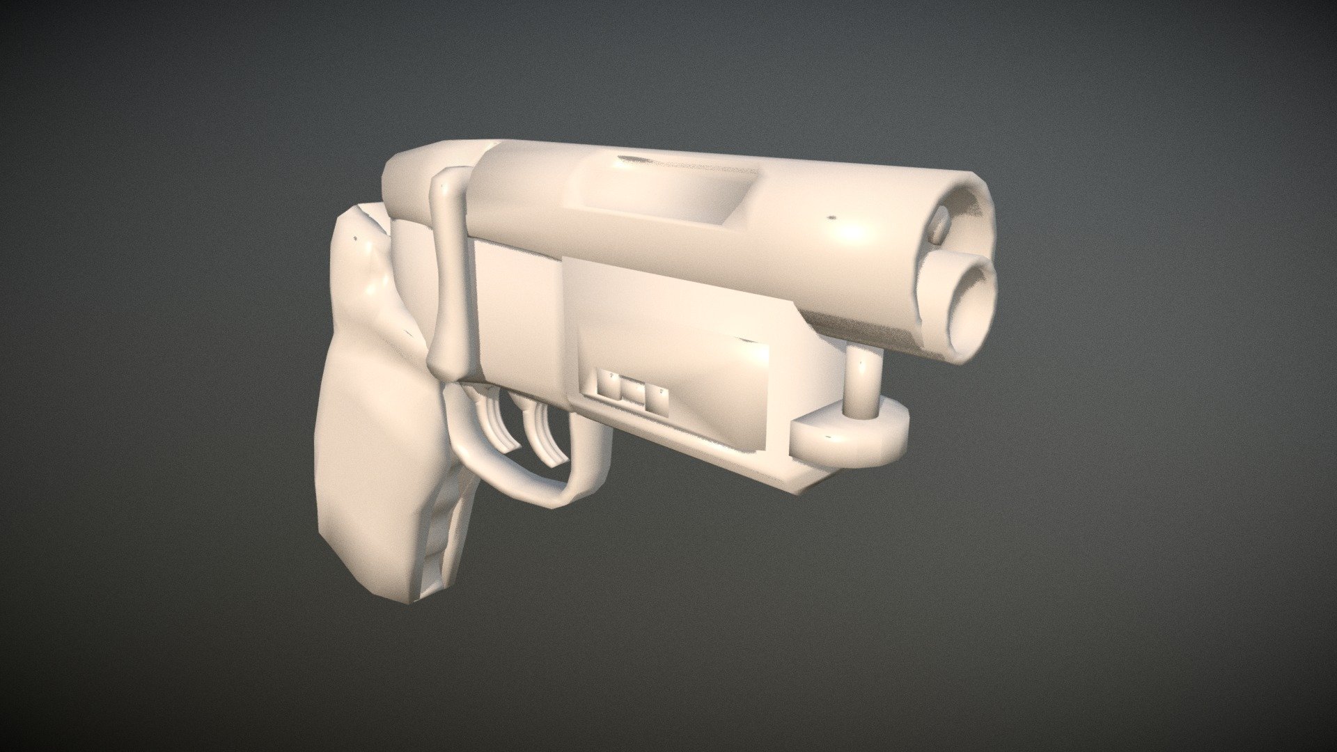 Blade Runner Gun low poly