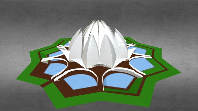 Lotus Temple 3D Model