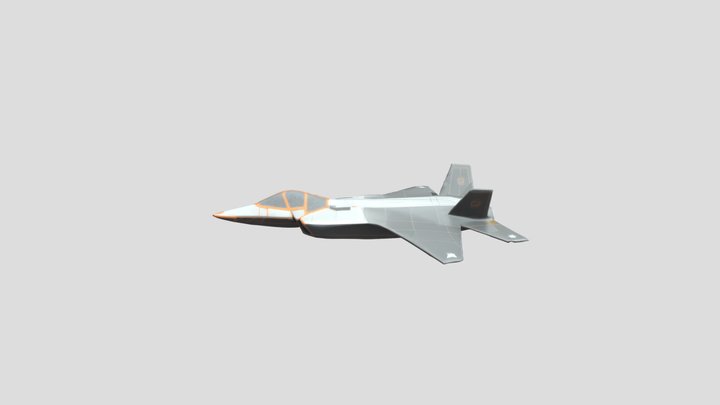 Stealth Jet Design 3D Model