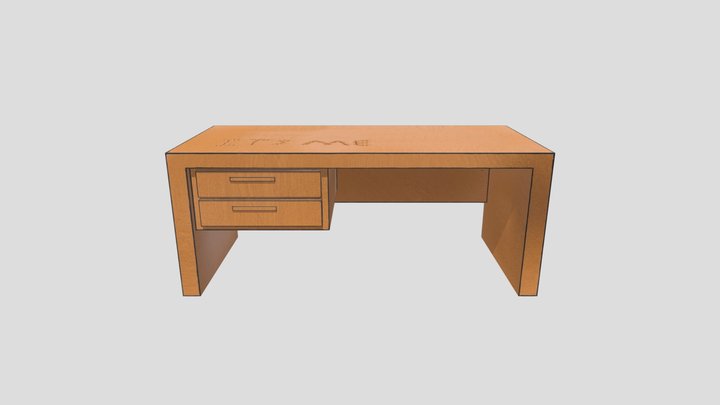 FNAF Desk textured in my style 3D Model