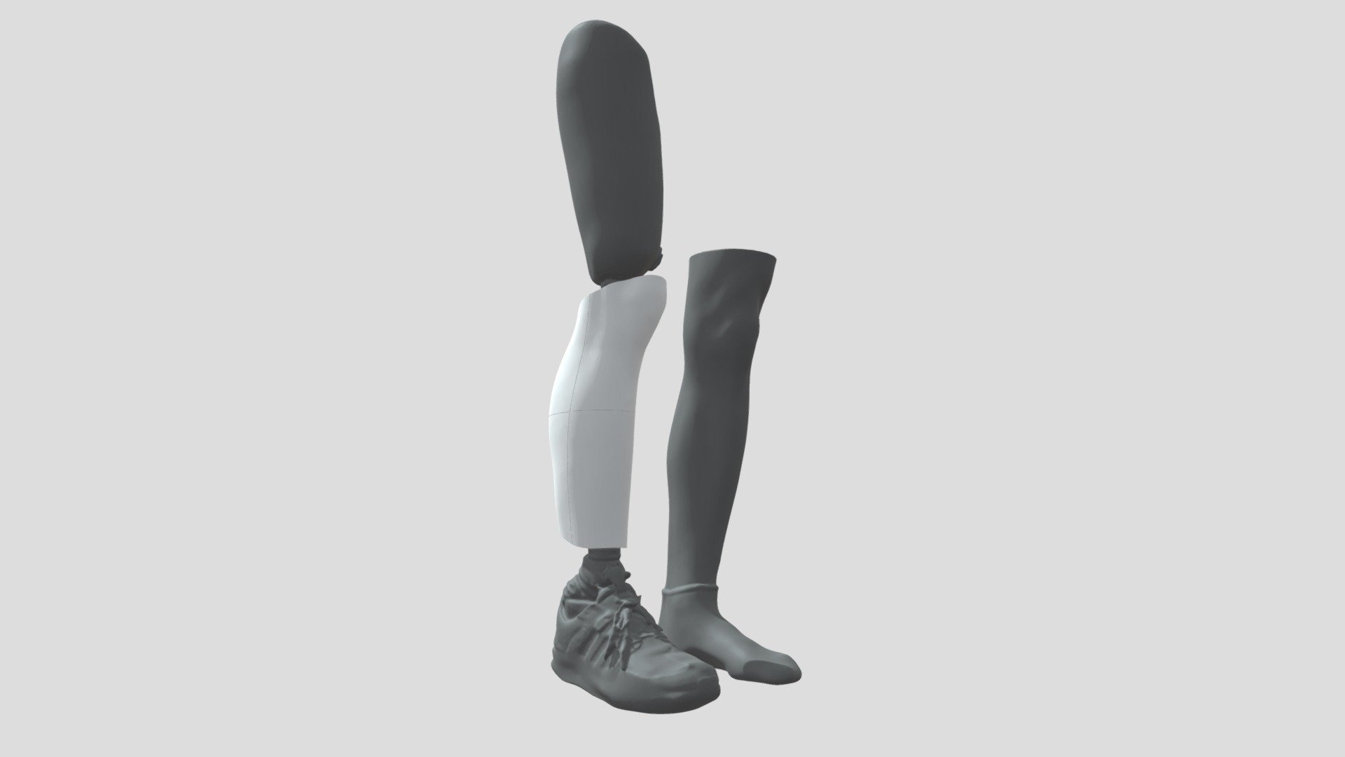 3D model Leg Gurl Zbrush Sculpt 3D model VR / AR / low-poly