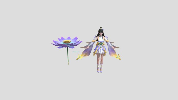 Kagura - Water Lily 3D Model