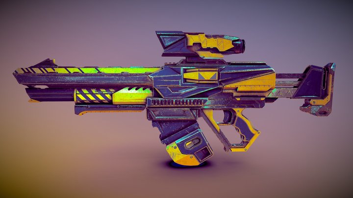sci fi rifle 3D Model