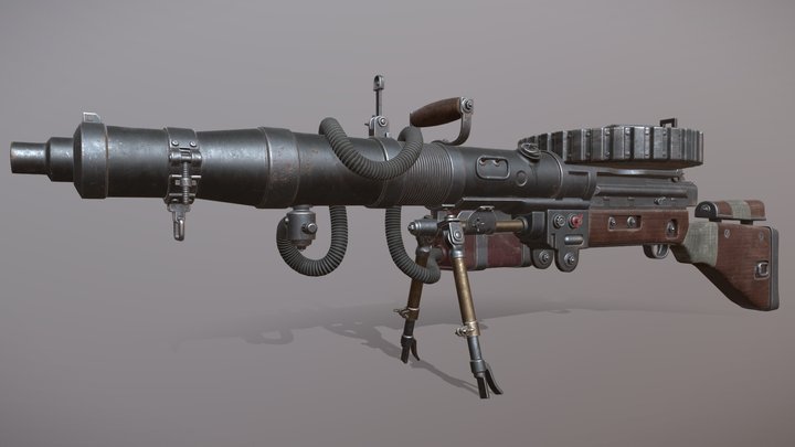 Lewis Dieselgun 3D Model