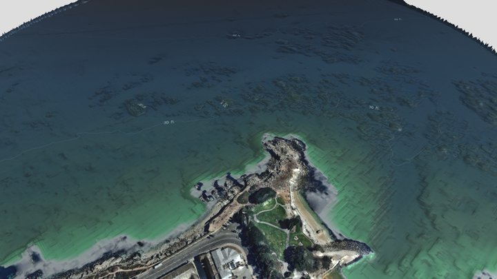 Lovers Point, Monterey California 3D Model