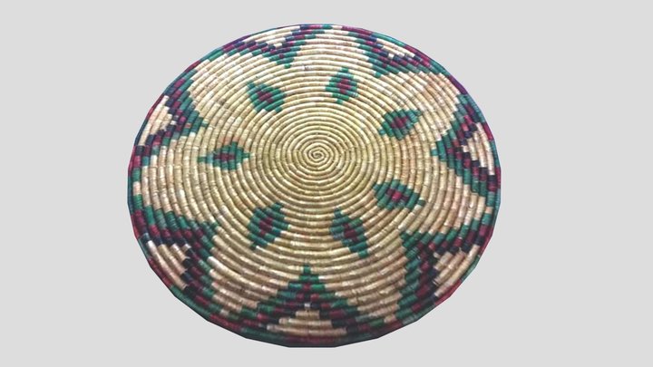 Palestinian Straw Tray 3D Model