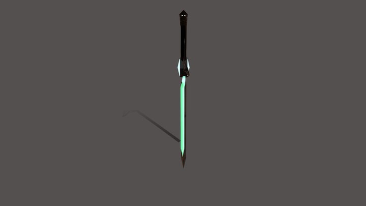 Cyberpunk chinese sword 3D Model
