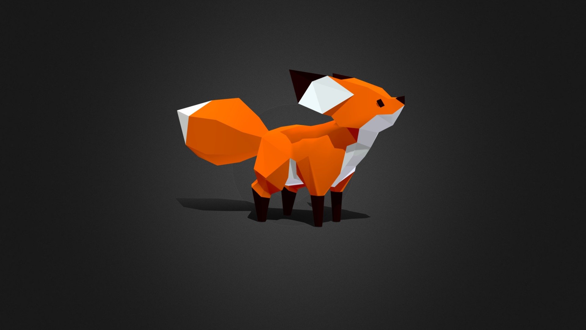 Fox low poly 3D model by None (Myox) [0a895be] Sketchfab