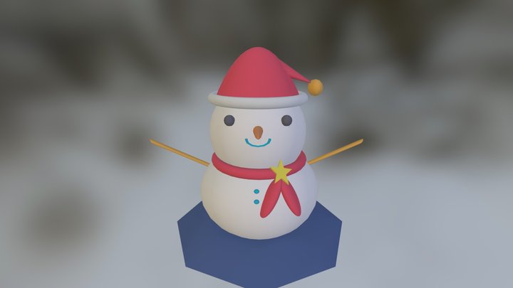 SnowMan 3D Model