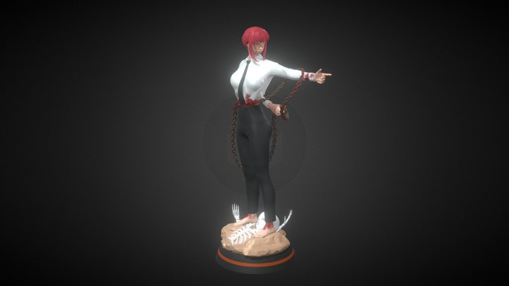 Makima ChainSaw Man 3D Model