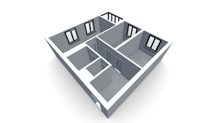 Empty apartment – Free 3D Model STL