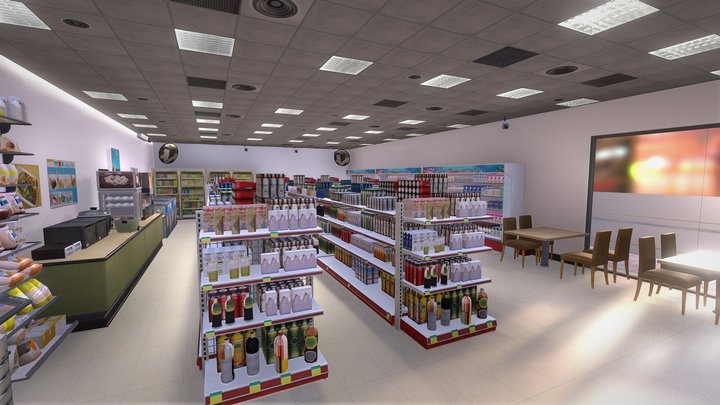 Convenience Store 0001 3D Model