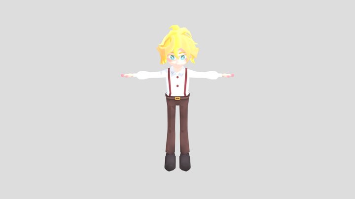 blonde guy 3D Model