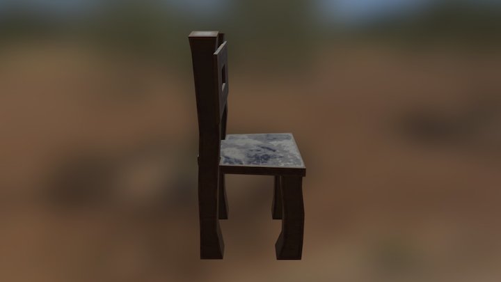Wooden Chair 3D Model