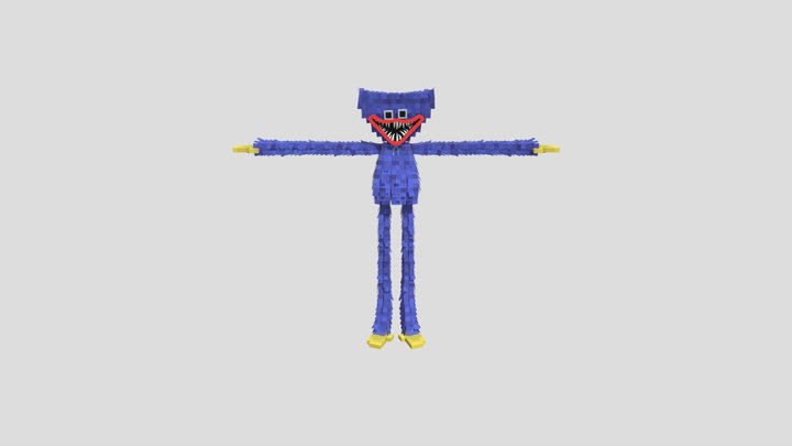 Voxel Huggy Project:Playtime Phase 2 3D Model