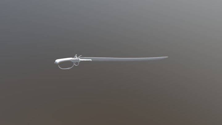 Gun Sword 3D Model