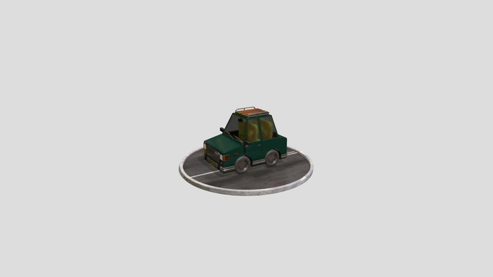 Cartoon Car Model 3D Model