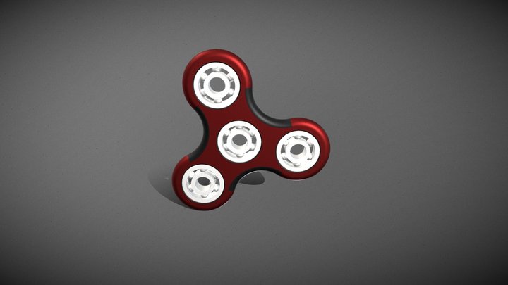 Fidget Spinner Assembly with Ball Bearing – Free 3D Model STL
