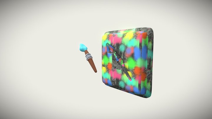 Brushista Placement Panel 3D Model