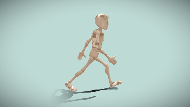 walk run idle cycle animation 3D Model