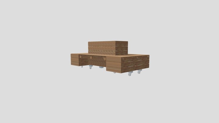 Module 8 roulettes 3D Model
