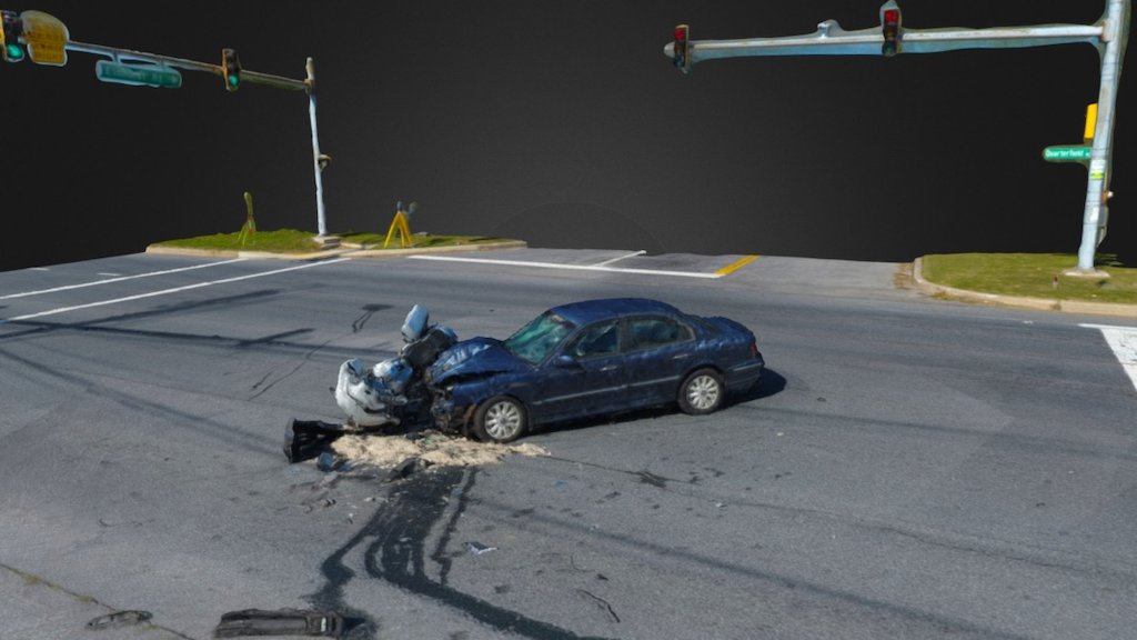 Accident Scene Reconstruction - 3D Model By Pix4D SA. (@pix4d) [0a9b354 ...