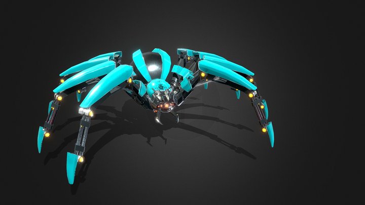 Sky Spider Robot Pack 3D Model