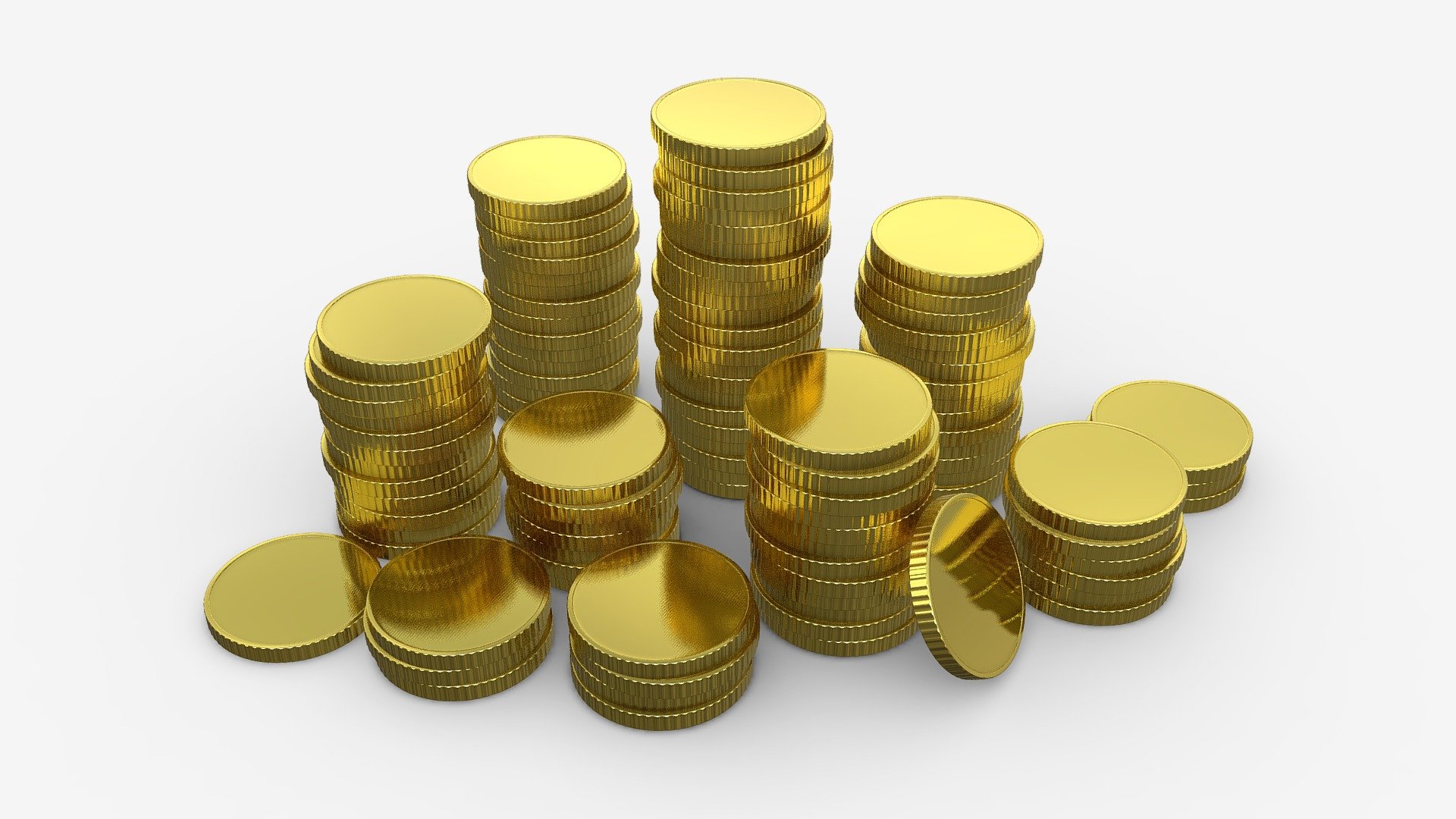 Coin multi stacks - Buy Royalty Free 3D model by HQ3DMOD (@AivisAstics ...