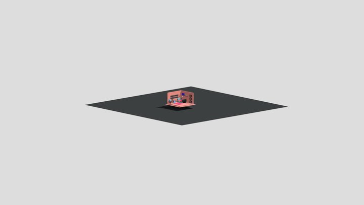 isometric children's room 3D Model