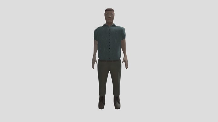 Player character idle animation 3D Model