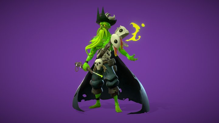 Undead Captain 3D Model