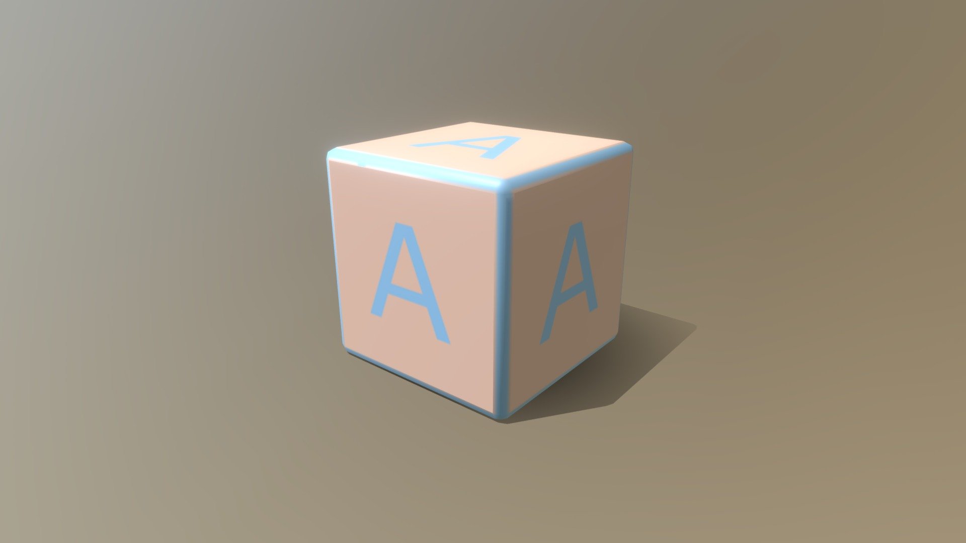 Wooden Letter Block A 3D model by tiagochefe [0a9d54f] Sketchfab