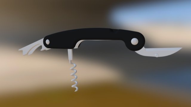 Sommelier Knife 3D Model