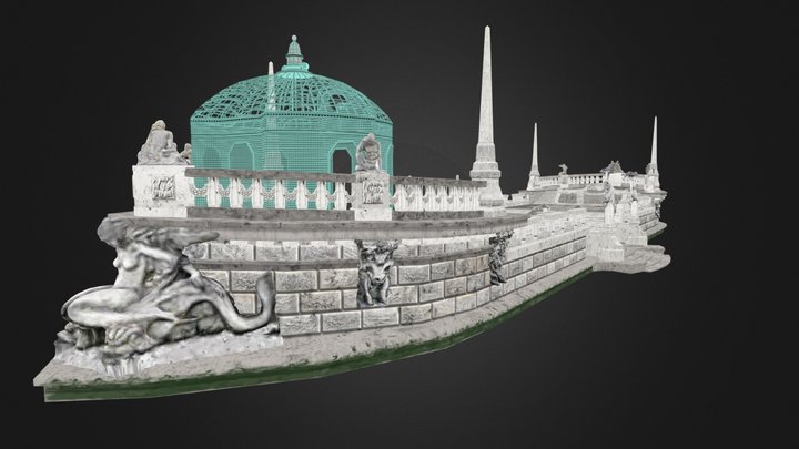 1917 Barge Digitally Restored 3D Model