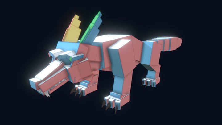 Show wolfy 3D Model
