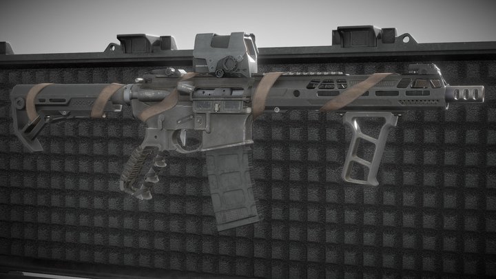 AR-15-CUSTOM 3D Model