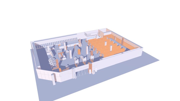 Villa Supermarket 3D Model