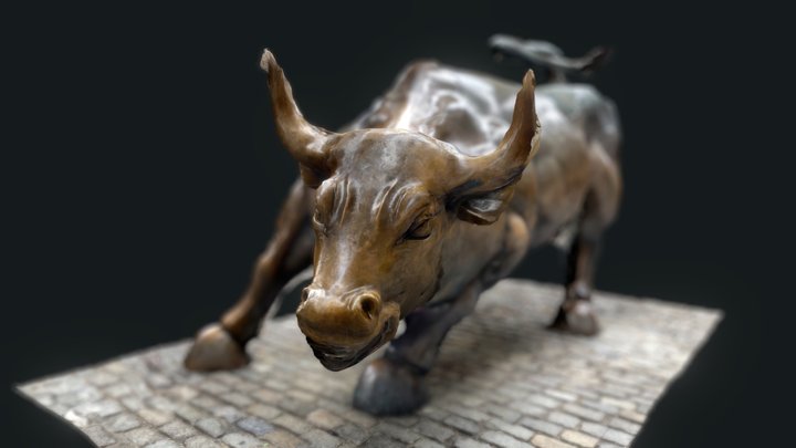 Wall Street Charging Bull 3D Model