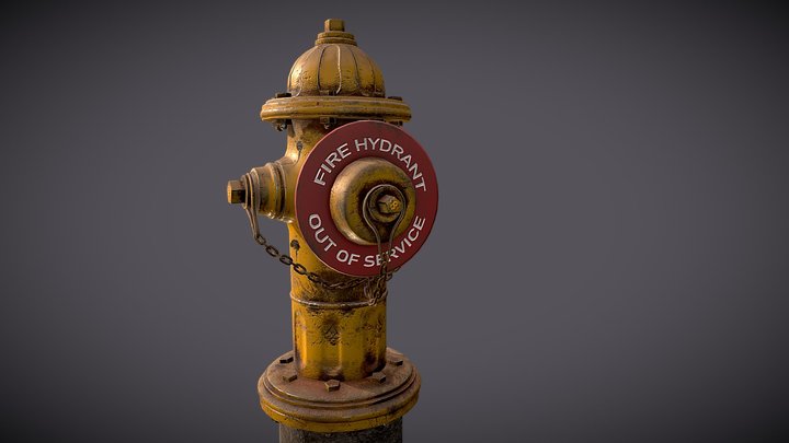 Australian Fire Hydrant - by Marcella Lennae 3D Model
