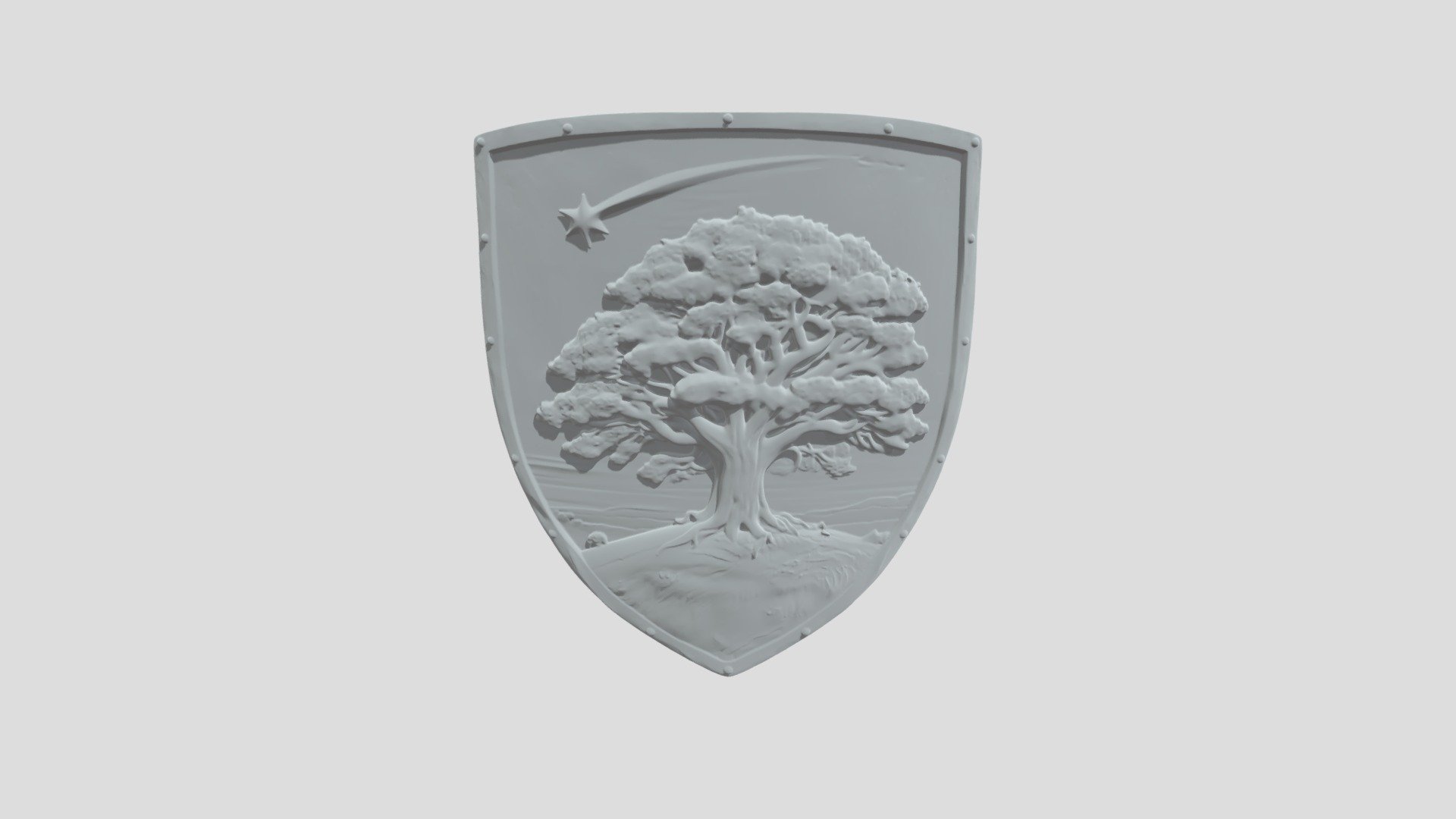 Sunset Oak Shield - 3D model by LeleMaker [0aa4f68] - Sketchfab