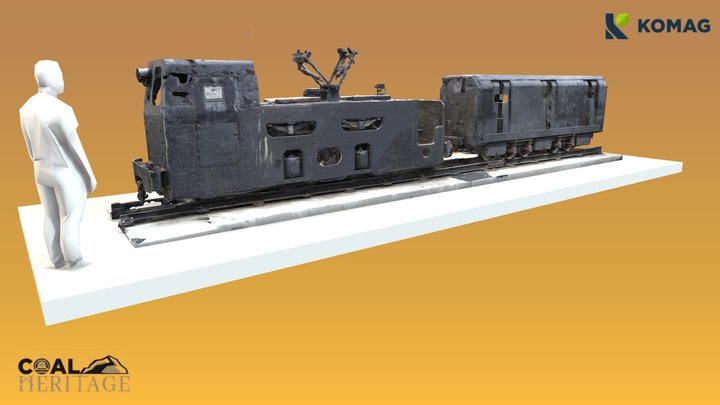 Underground locomotive LD-1 3D Model