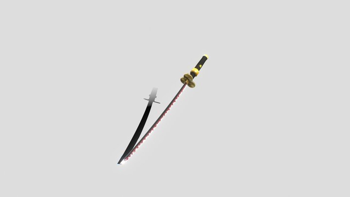 Sword Zoro ( My First Project ) 3D Model