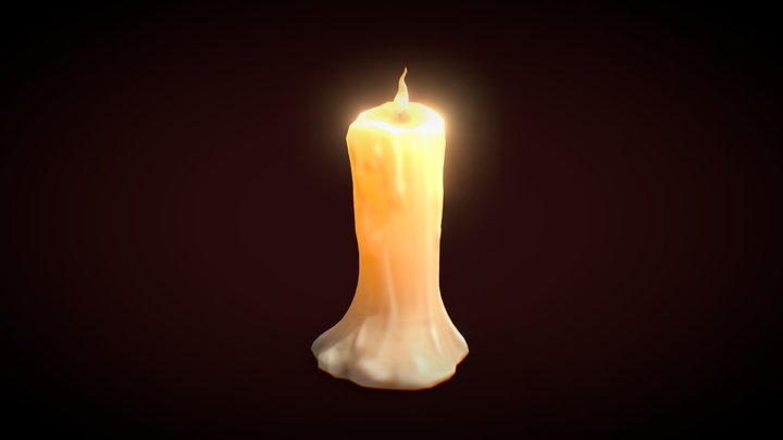 Candle 3D Model