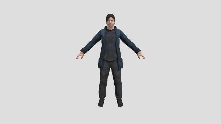 PS2 styled character 3D Model