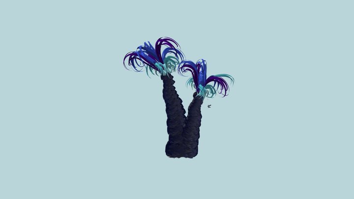 Fantasy palm trees 3D Model
