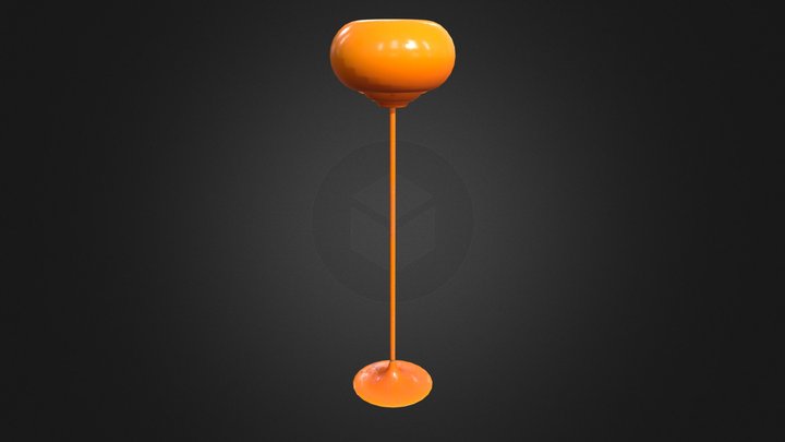 Retro Floor Lamp 3D Model