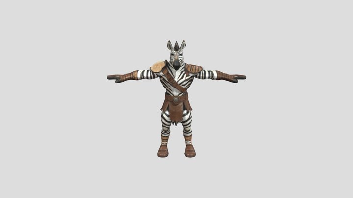 Zebra Warrior – Modelo 3D gratuito STL