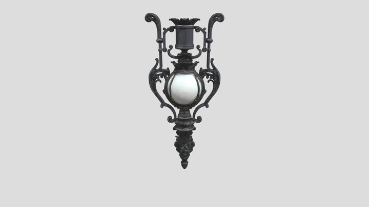 Ornate Wall Sconce 3D Model