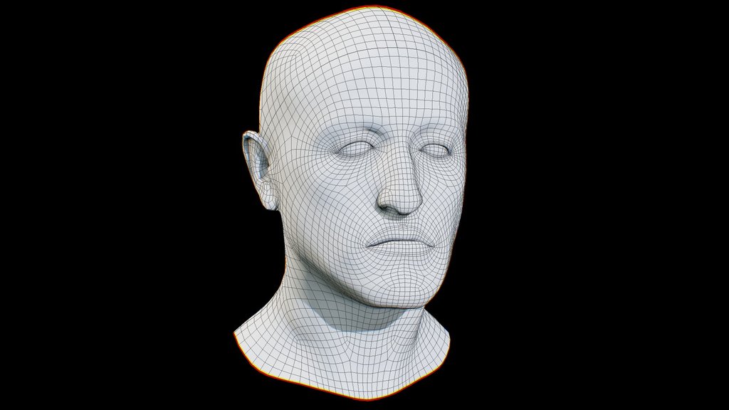 dl - basemesh - humanoid head - A 3D model collection by Antoine Patel ...